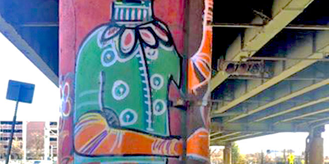 Artist Collective Brightens Below I-81 Viaduct